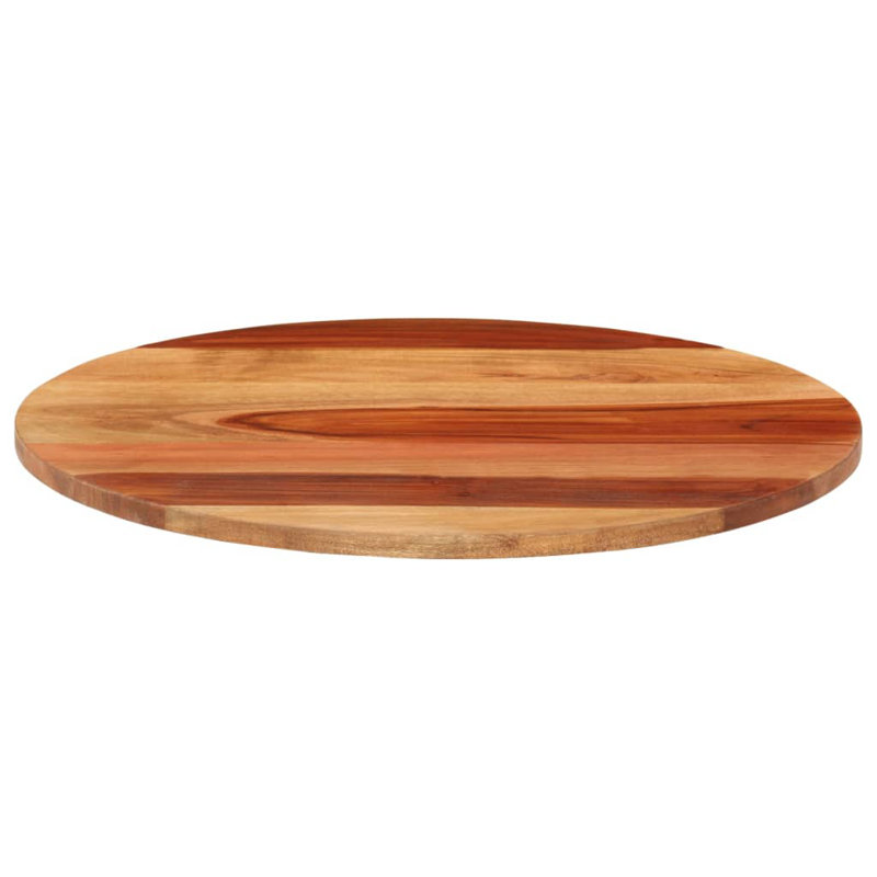  Table Top Brown Solid Sheesham Wood 19.7 In Diameter Durable