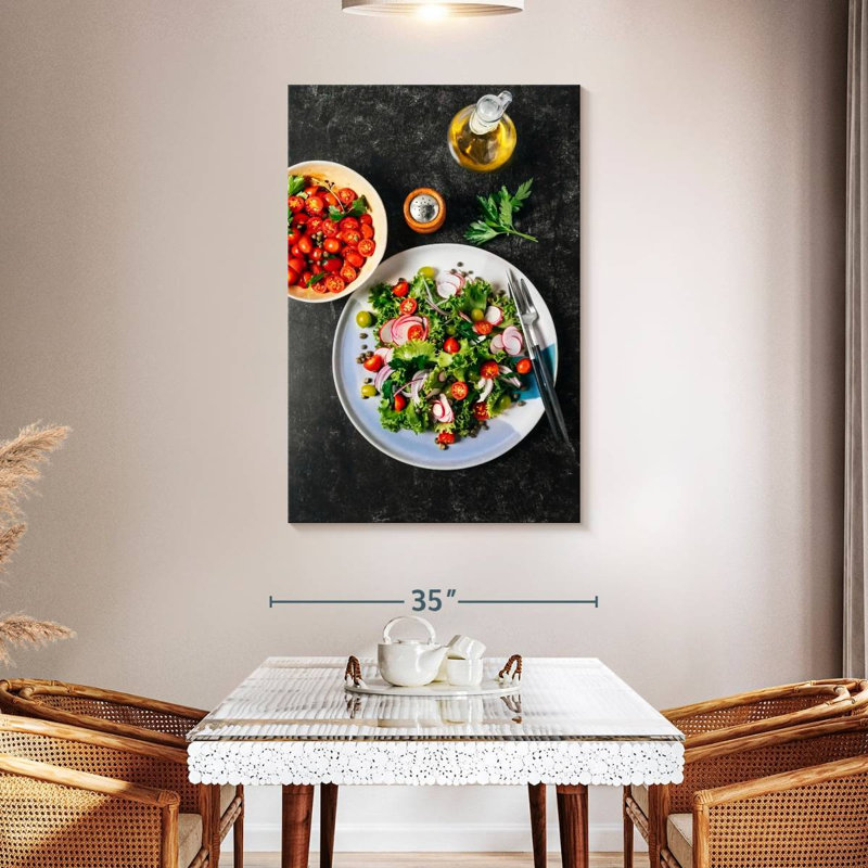 Yarlin Vegan Salad, 48" H x 32" W