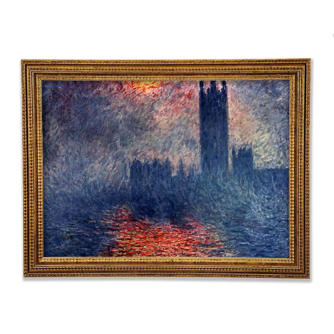 Das Parlament in London von Monet - Einzelne Bilderrahmen Kunstdrucke