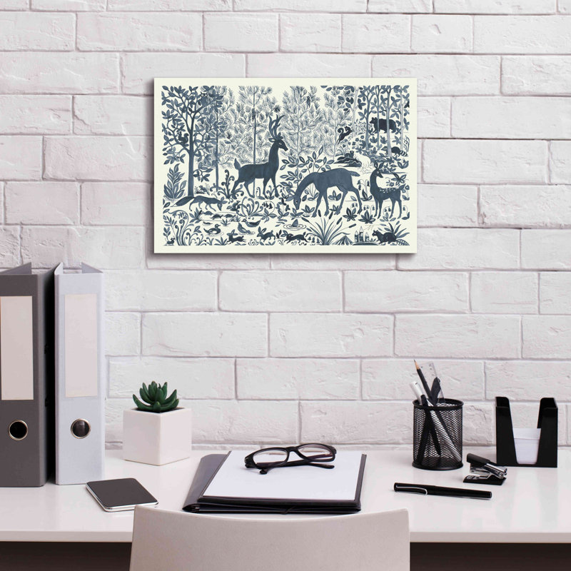 «Forest Life I» par Miranda Thomas, estampe numérique sur toile, H 12 po x l 18 po x P 0,75 po