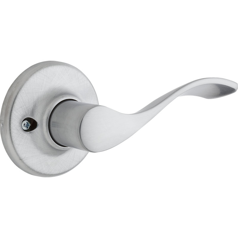 Levier de porte factice inactif single Belmont, Gaucher, Chrome satiné
