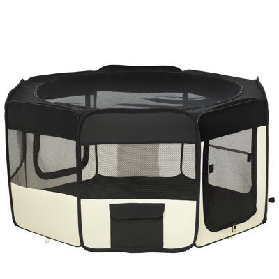 Pet Playpen for Dogs Cats, Portable Fabric, M