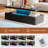 Modern High Gloss Coffee Table With Led Light, Double-Layer Lighted Cocktail Table for Living Room Small Apartment Home Decor-1723085322-1737234525