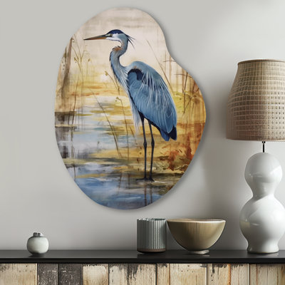 Rizo - Animals Bird Pear Shape Assymterical Metal Wall Art