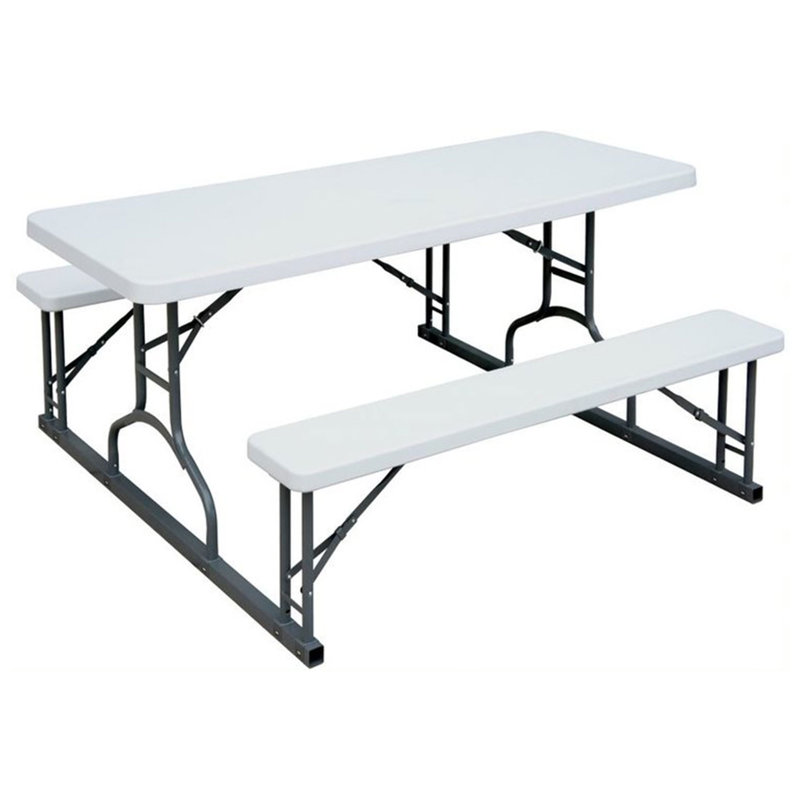 72'' Rectangular Folding Table, White