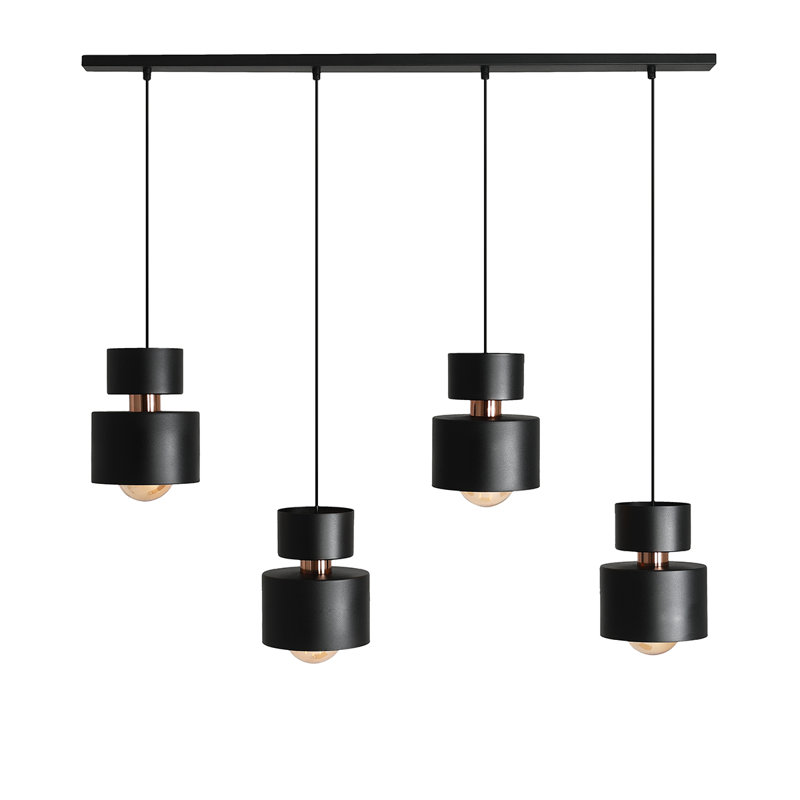 Ebna 4 - Light Metal Cluster Pendant