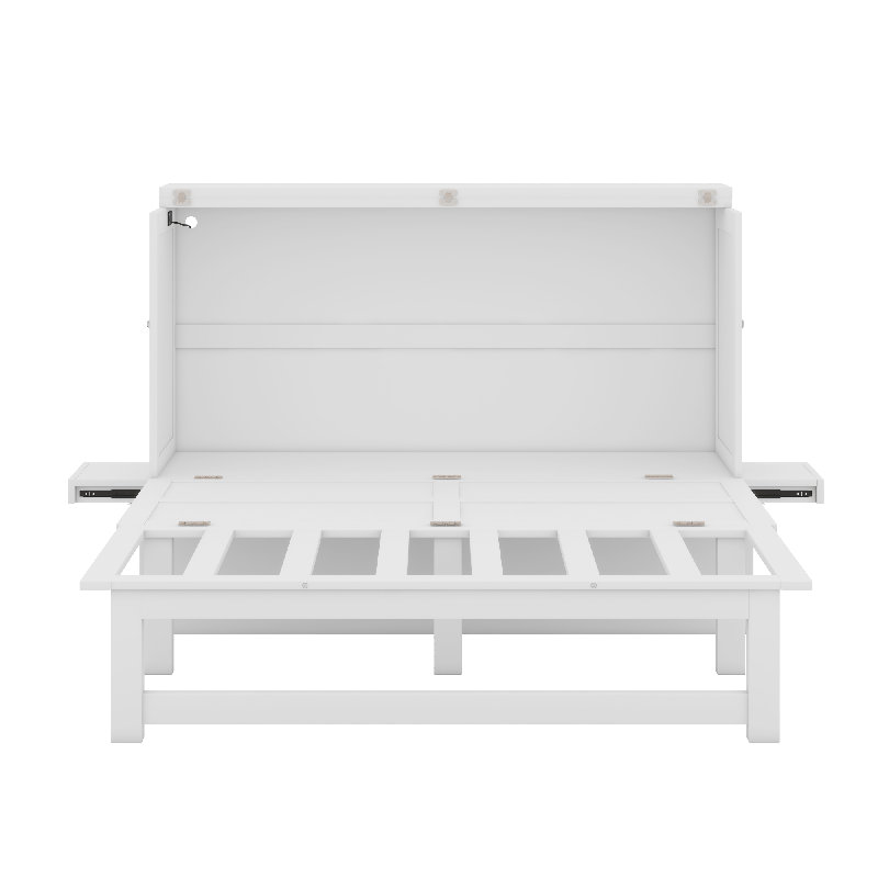 Murphy Bed With USB Port, White