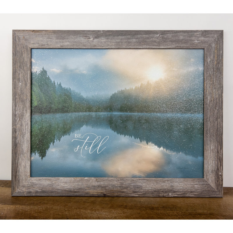 «Be Still», impression encadrée