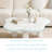 Cloud Coffee Table, Marble-Effect Finish