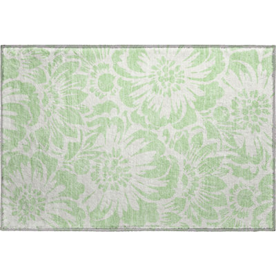 Premium Machine Washable Cerrito AMF551 Mint Rug