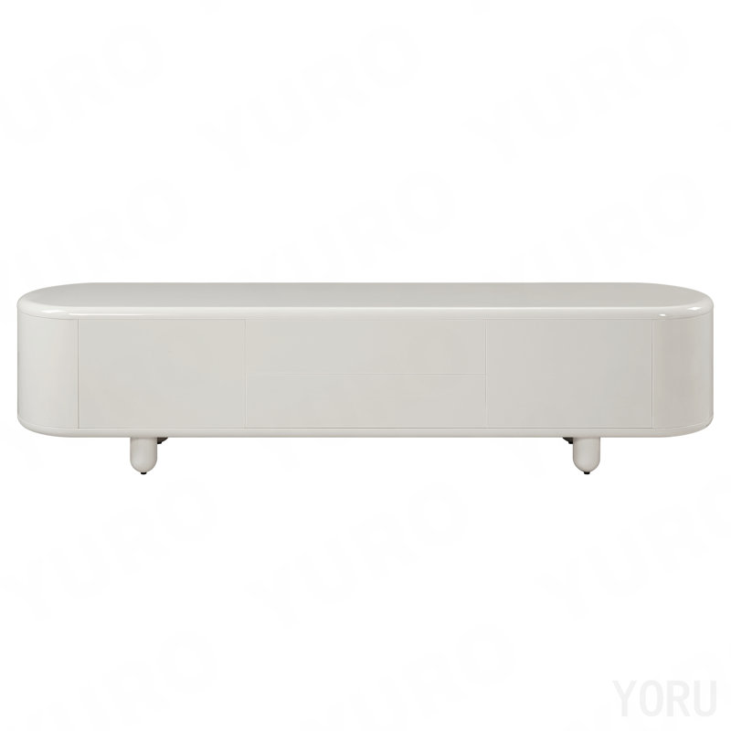 Console de meuble télé ultrabrillant - blanc