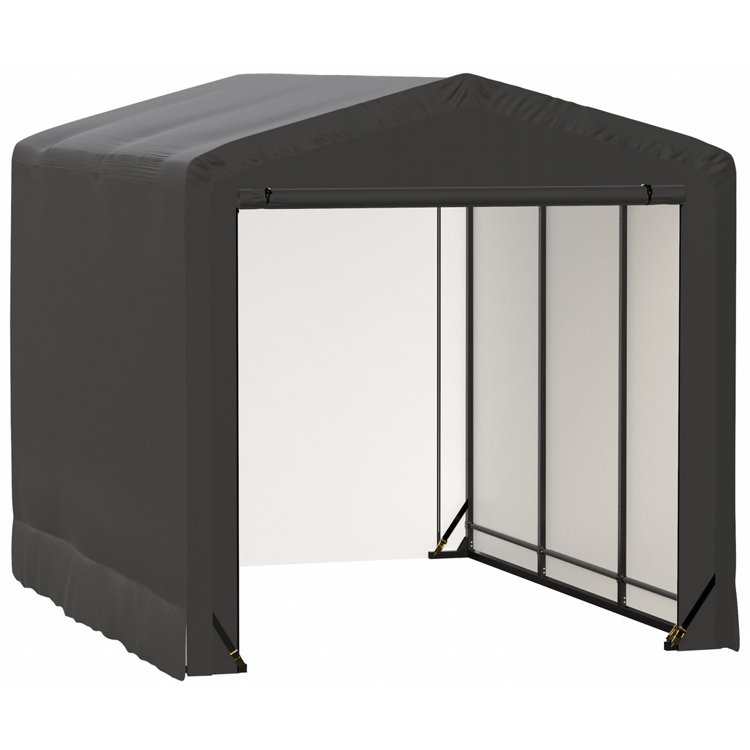 ShelterTube Wind and Snow-Load Rated Garage, 10x14x10 Grey ShelterLogic