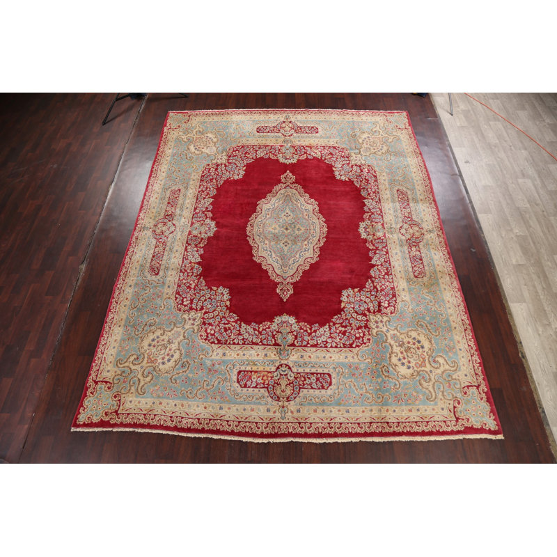 Tapis 100% persan Kerman noué à la main 10 x 12