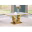 Kievie Marble Top Pedestal Dining Set-1259843551-1259843552