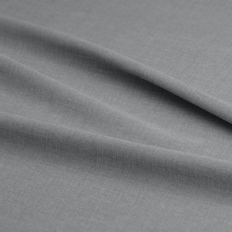 Shay Solid Gray Cotton Bedskirt, California King, 18"