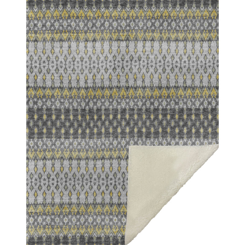 Jeté en sherpa Addison, Gris