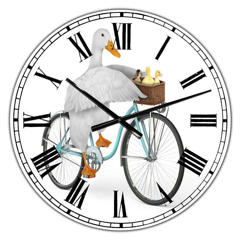 Riding Bikes - Grande horloge murale moderne, Grand