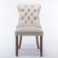 Ensemble de 2 chaises de salle à manger en velours Contemporary-819359276-819359281