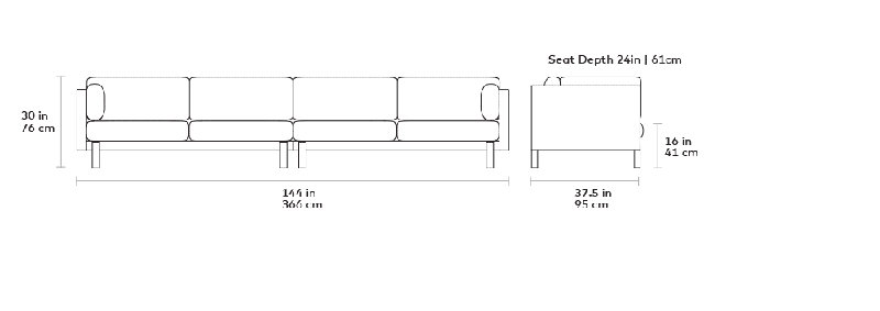 Silverlake XL Sofa, Andorra Pewter Performance Basketweave