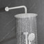 Système de douche avec pomme de douche, douche à main, barre coulissante, jets de corps, bras de douche, tuyau, garniture de valve et poignées à levier-123949035