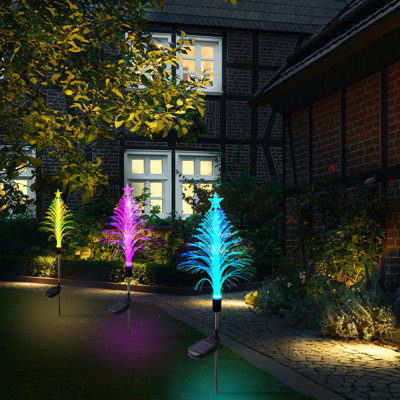 Solar Garden Lights Low Voltage Color Changing Light For Outdoor Decorations