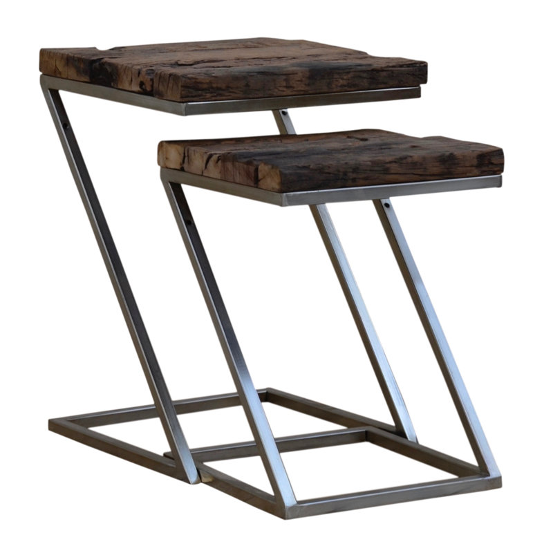 Digennaro Solid Wood Top Nesting Tables