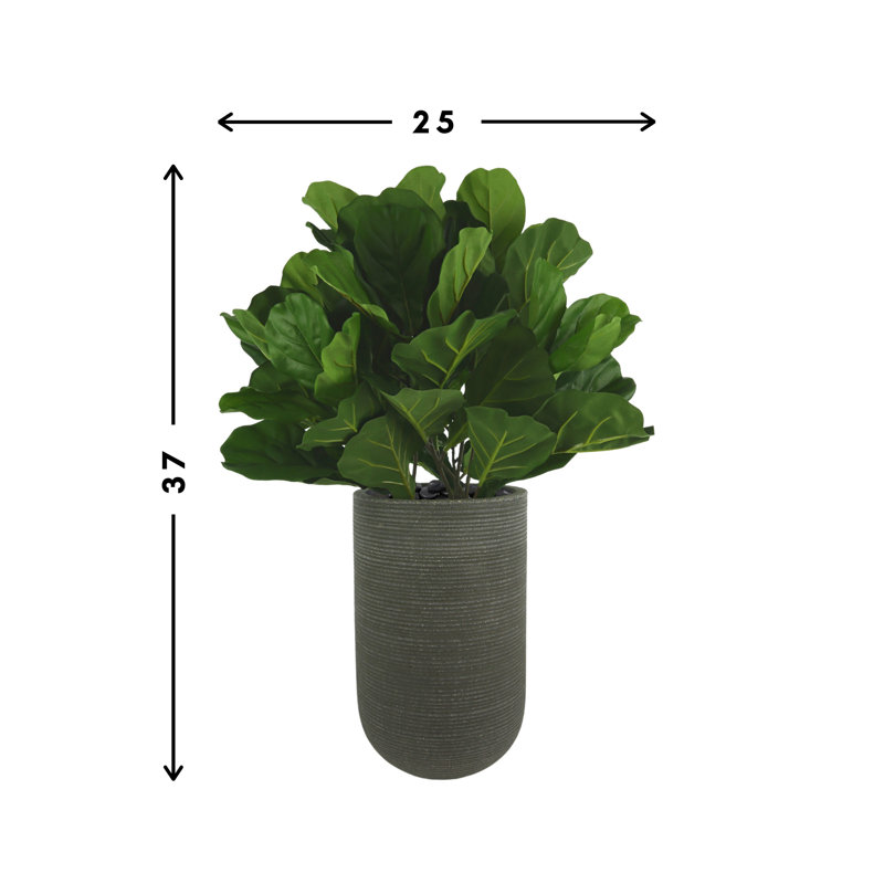 Faux Fiddle Leaf Fig Tree in Planter