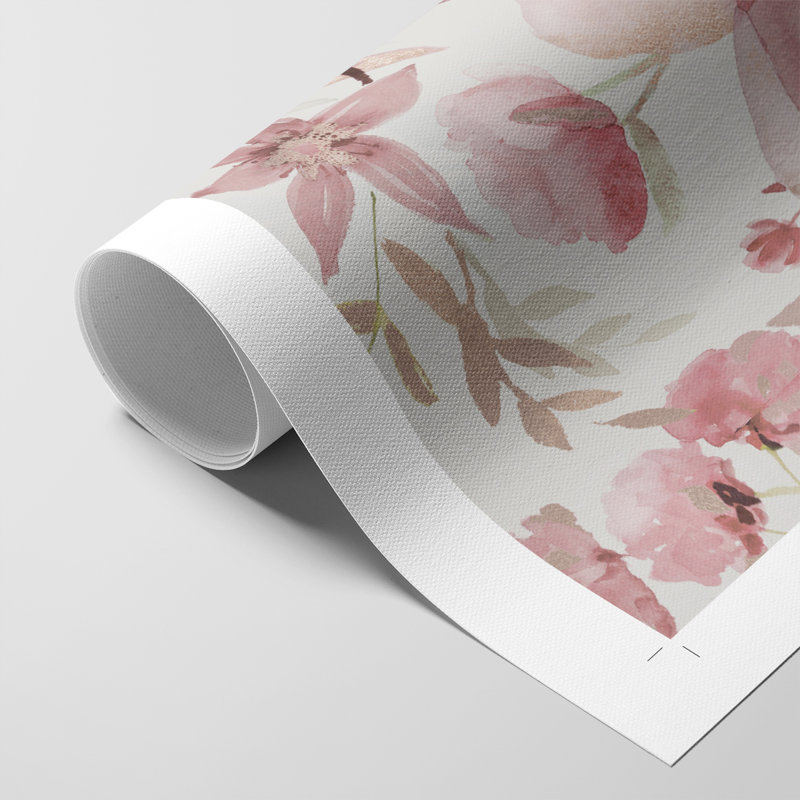 Shimmering Blush I - impression sur toile seulement - non encadrée, H 12 po x l 8 po