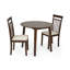Extendable Round Solid Wood Base Dining Table-913011477-913011478