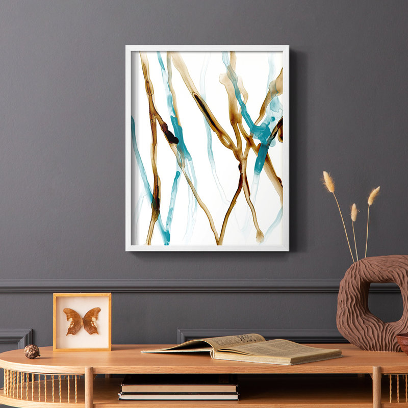 Runnel XVII, reproduction encadrée - bois massif, Blanc, H 14 po x l 11 po