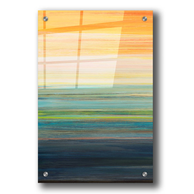  «The Magic Hour I» par Jodi Fuchs, art mural en verre acrylique, 24 po x 36 po, H 36 po x l 24 po x P 0,2 po