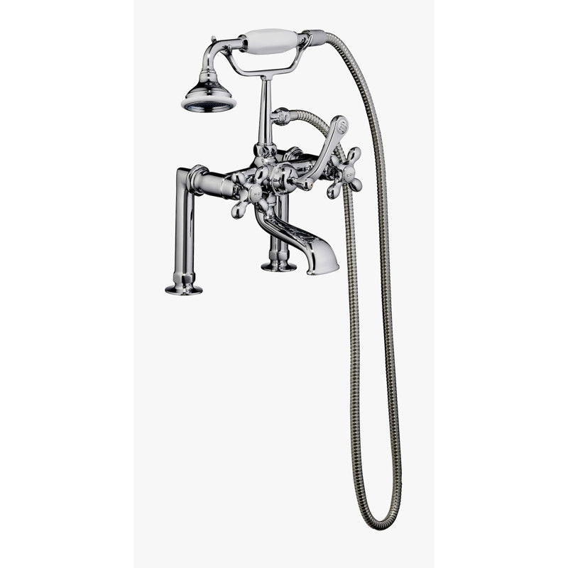 Beecher 60'' x 30.13'' Freestanding Soaking Cast Iron Bathtub with Faucet