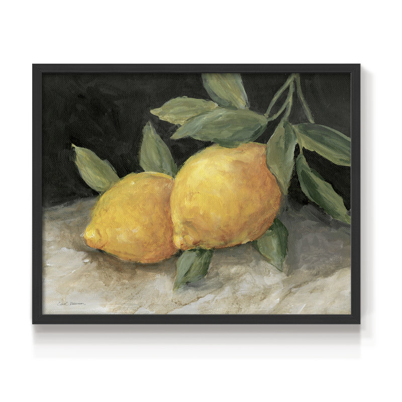 Zesty Lemons II - reproduction encadrée - réarmable, Noir, H 16 po x l 20 po