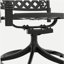 5-Piece All-Weather Cast Aluminum Dining Set, Include 4 Swivel Chairs and Rectangular Table With Black Frame (same sku:W1710S00452)
