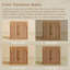 Buffet haut 72 po avec tablettes à 3 niveaux, brun clair-120112850