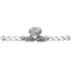 Acanthus large knob with flared foot Rosette style with large backplatein Satin-1896996136