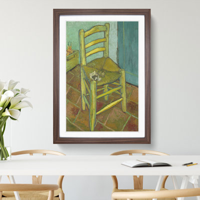 Vincents Chair by Vincent Van Gogh - Framed Print