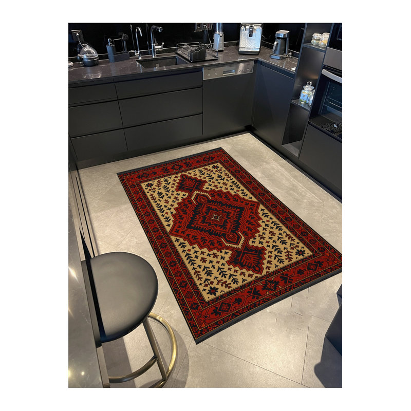 Tapis tissé à la main Mosso, 2 pi x 2 pi 11 po