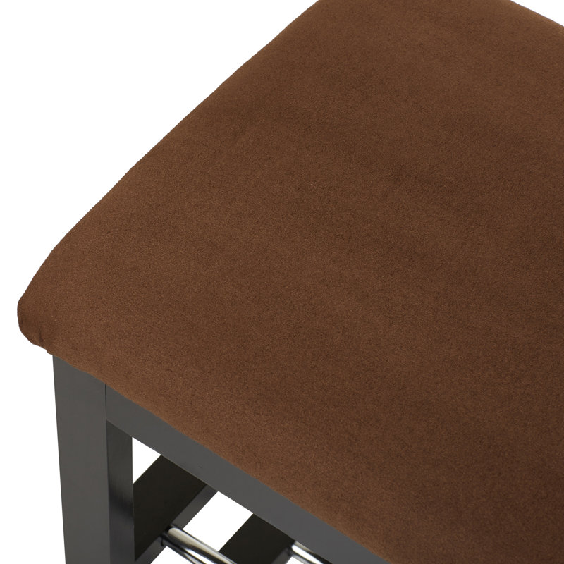 Banc de rangement pour 8 paires de chaussures, Noir / Chocolat