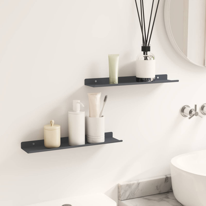 Steel Floating Shelf, Olive Green