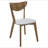 Daglosten Off-white and Chestnut 5-piece Dining Set