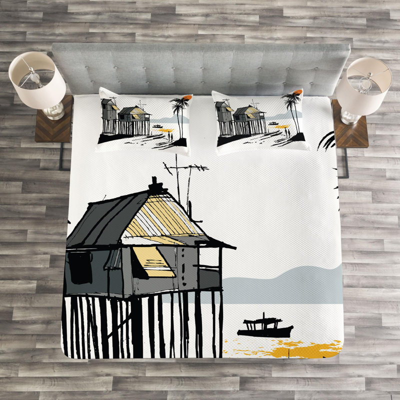 Coastal Coverlet, Queen Coverlet + 2 Shams