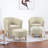 Upholstered 27" Wide Barrel Chair with Ottoman-87710225