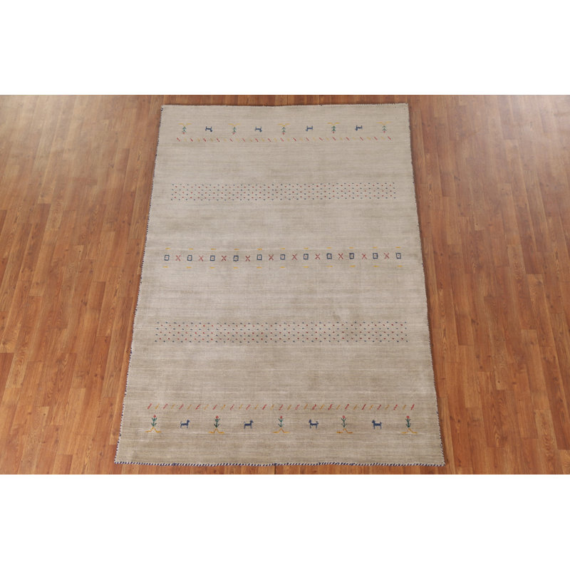 Tapis indien fait à la main Gabbeh 5 x 8