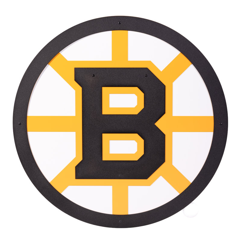 «Bruins de Boston», art mural en métal