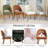 Engstrom  Upholstered Dining Chairs Set Of 4, Modern Dining Room Kitchen Side Chair With Padded Seat & Wood Legs, Orange-1401313525-1401313523