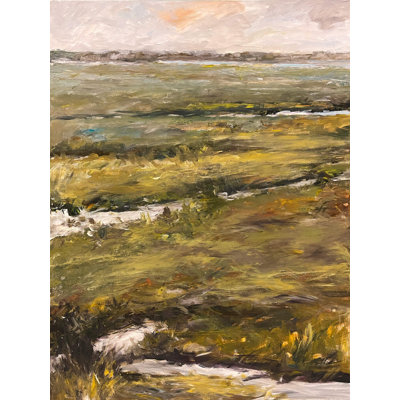 Winding Water By John Beard - Gallery Wrapped Canvas Print Print by John Beard