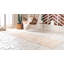 Tapis contemporain Gwin de couleur crème-222599120