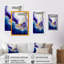 «Blue and Gold Splash Paint II», peinture sur toile-368687249-368687248