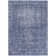 Machine Washable Indoor/Outdoor Christain ACN1228 Navy Rug